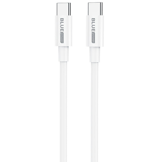 USB-C adat- és töltőkábel - USB-C BLUE BLUE Power BBX44, 100W, 1m, fehér