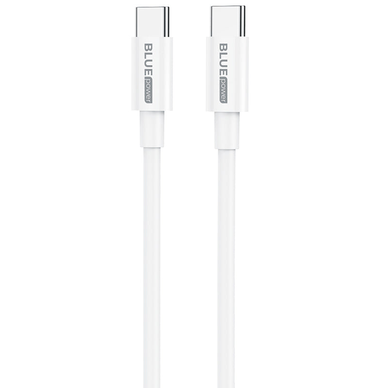 USB-C adat- és töltőkábel - USB-C BLUE BLUE Power BBX44, 100W, 1m, fehér