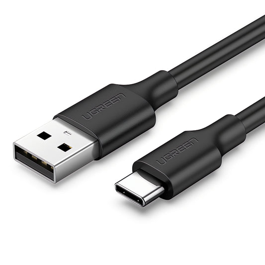 USB-A - USB-C UGREEN US287 adat- és töltőkábel, 18W, 2m, Fekete