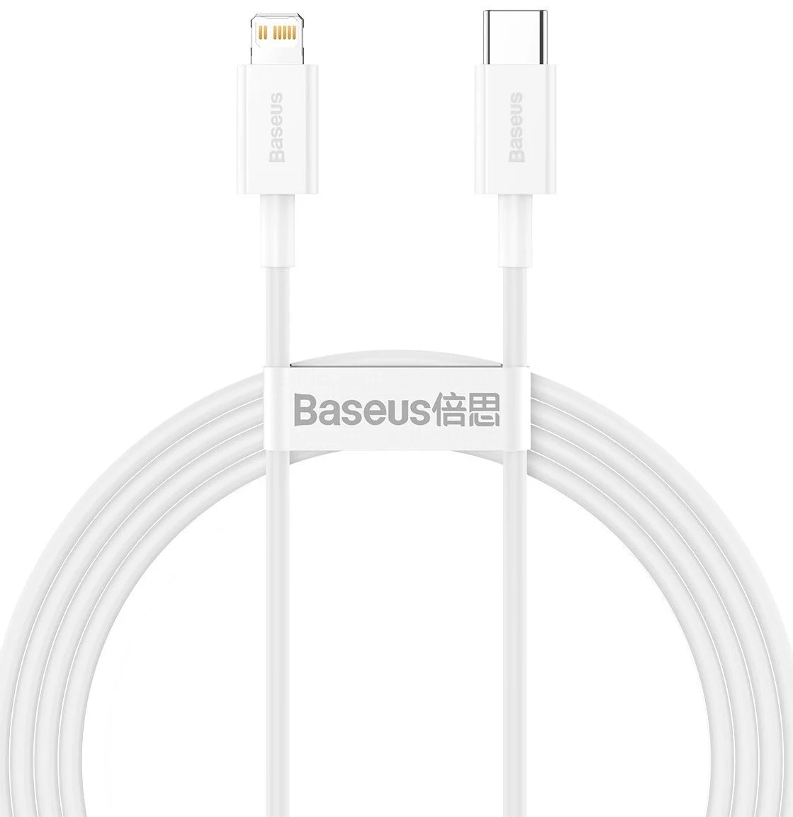 Adat- és töltőkábel USB-C - Lightning Baseus Superior sorozat, 20W, 1,5m, fehér CATLYS-B02