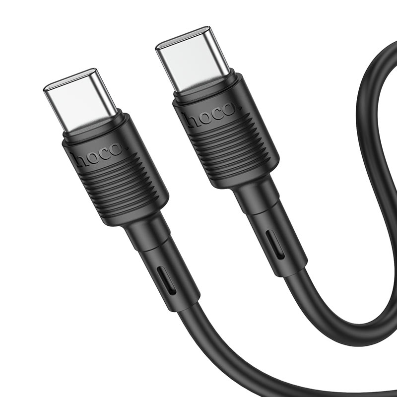 USB-C adat- és töltőkábel - USB-C HOCO X83 Victory USB-C, 60W, 1m, Fekete