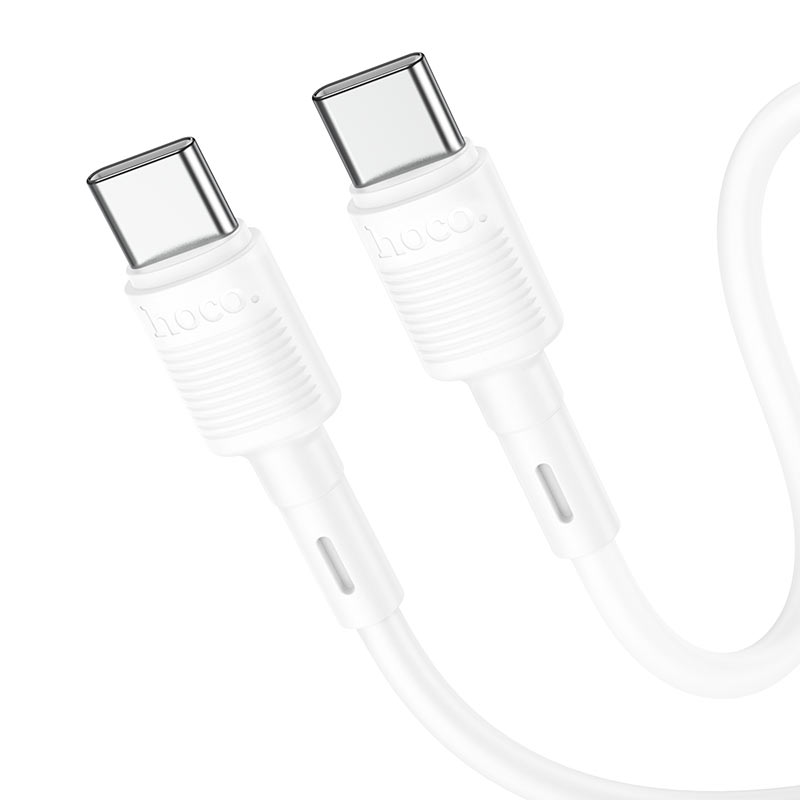 USB-C - USB-C HOCO X83 Victory adat- és töltőkábel, 60W, 1m, Fehér