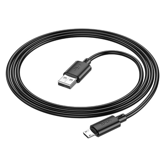 HOCO X88 USB-A - microUSB adat- és töltőkábel, 18W, 1m, Fekete