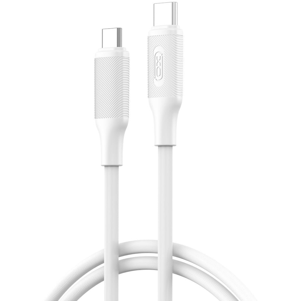 USB-C - USB-C adat- és töltőkábel XO Design NB-Q265B, 60W, 1m, Fehér