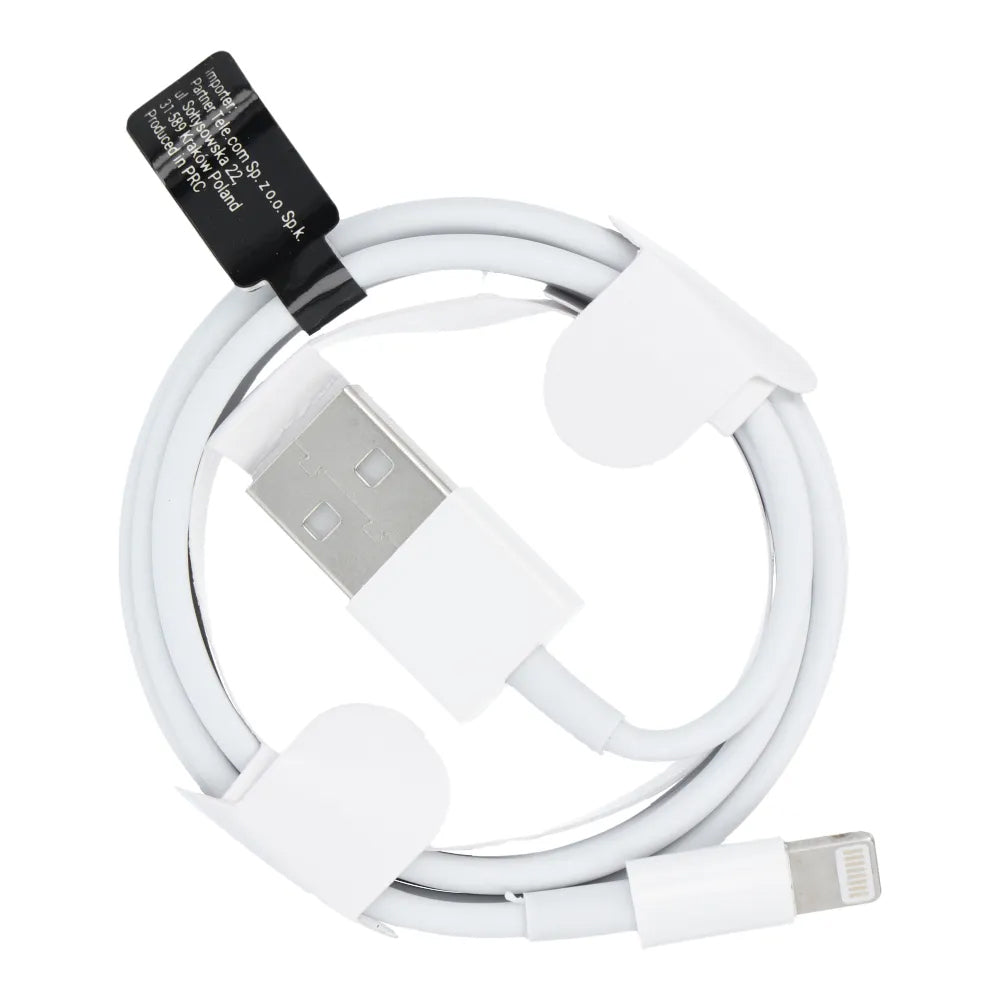 Adat- és töltőkábel USB-A - Lightning OEM HD5, 18W, 1m, fehér