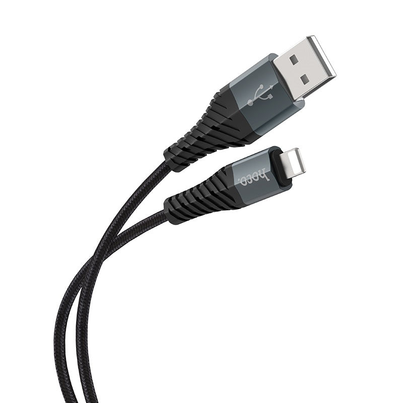 Adat- és töltőkábel USB-A - Lightning HOCO X38 Cool, 18W, 1m, Fekete
