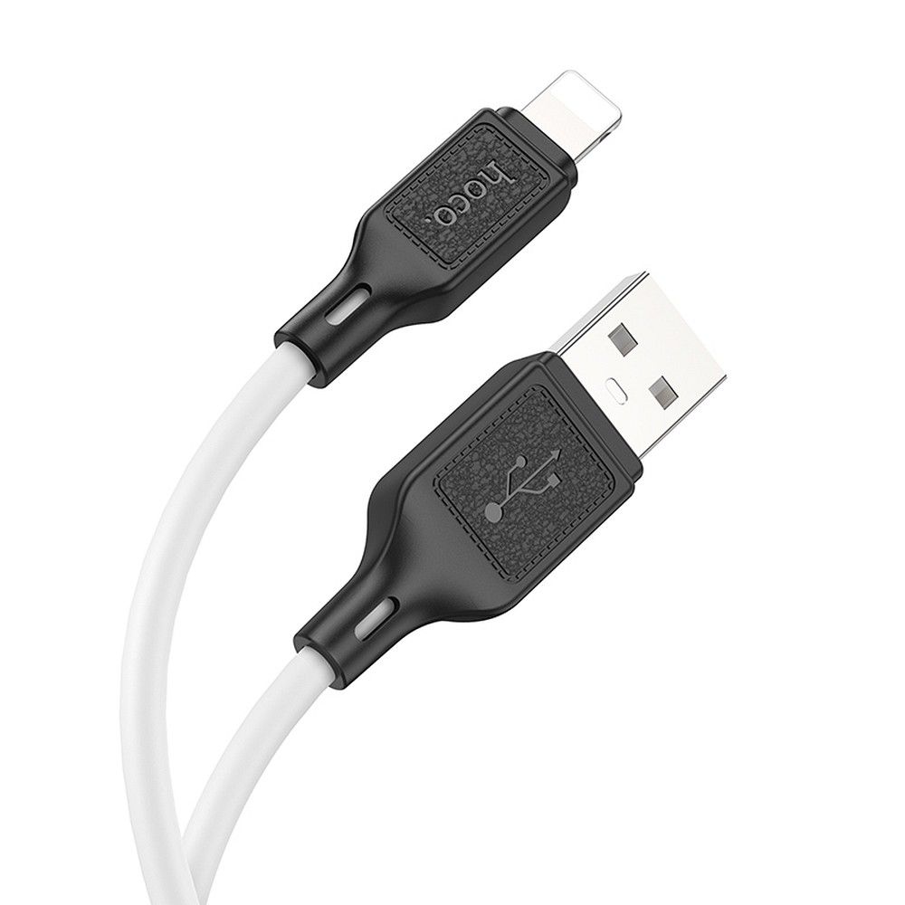 USB-A - Lightning HOCO X90 adat- és töltőkábel, 18W, 1m, Fehér