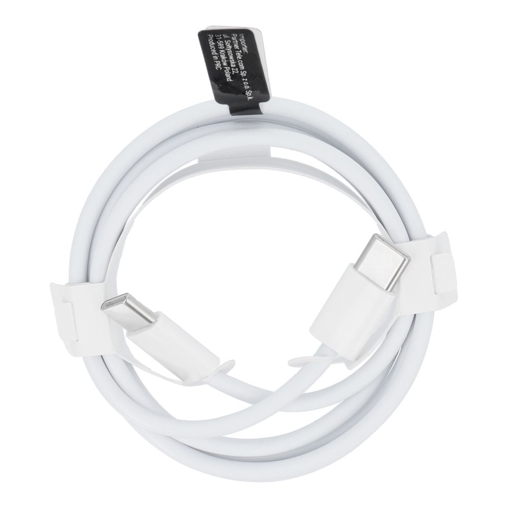 USB-C adat- és töltőkábel - USB-C OEM USB-C HD26 Box, 30W, 1m, fehér