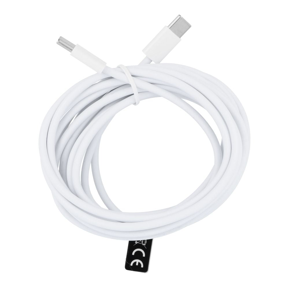 USB-C adat- és töltőkábel - USB-C OEM HD26 Box, 30W, 3m, fehér