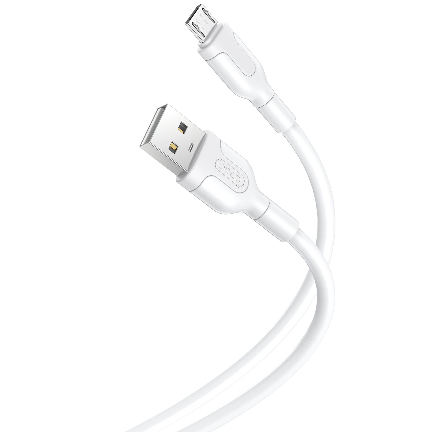 USB-A - microUSB adat- és töltőkábel XO Design NB212, 18W, 1m, Fehér