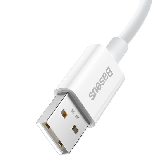 Adat- és töltőkábel USB-A - USB-C Baseus Superior sorozat, 65W, 1m, fehér CAYS000902