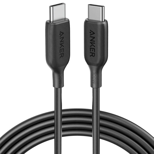 USB-C Data and Charging Cable - USB-C Anker 543, 100W, 1.8m, Black A80E2G11