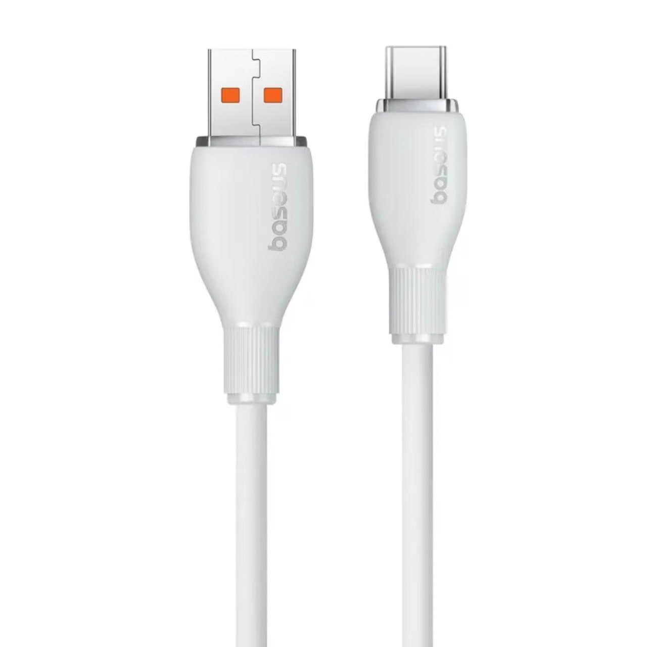 USB-A - USB-C Baseus Pudding adat- és töltőkábel, 100W, 2m, fehér P10355703221-01