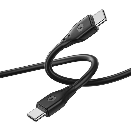 USB-C adat- és töltőkábel - USB-C WiWu Wi-C002, 67W, 1m, Fekete
