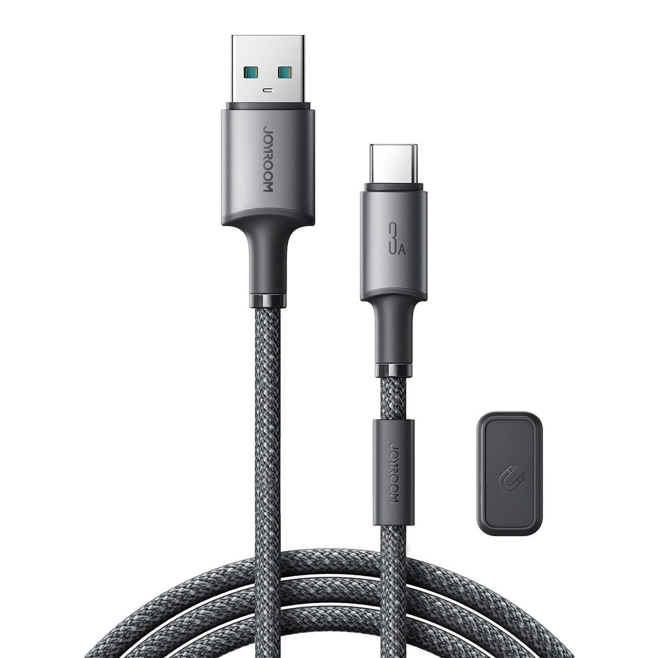 USB-A - USB-C adat- és töltőkábel Joyroom S-A50, 60W, 1.2m, Szürke