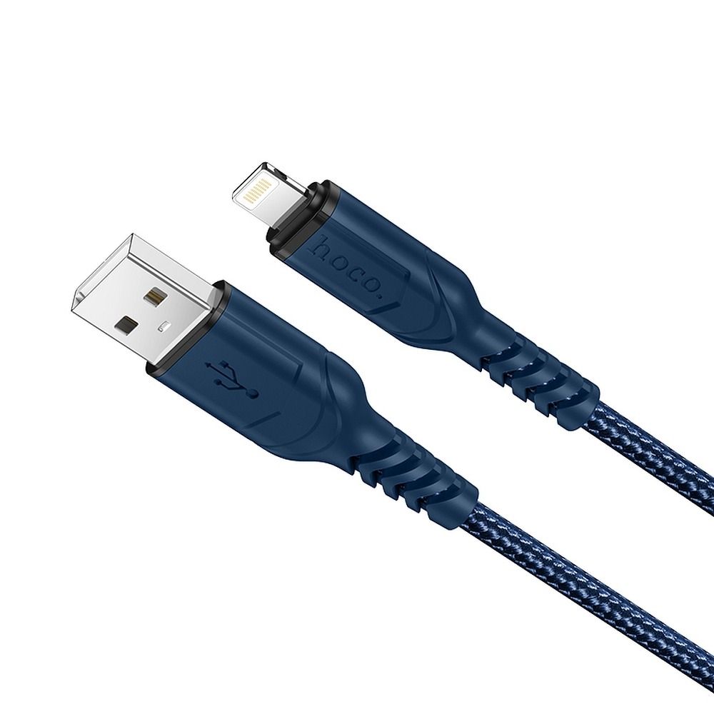 USB-A - Lightning HOCO X59 Victory adat- és töltőkábel, 18W, 1m, Kék