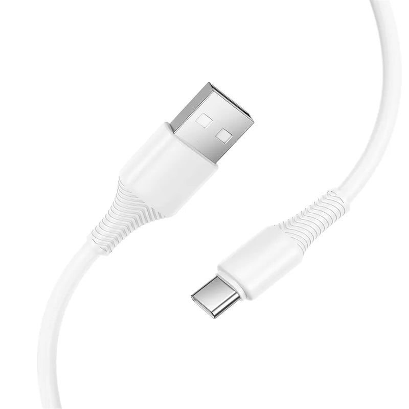 USB-A - USB-C HOCO X120 adat- és töltőkábel, 60W, 1m, Fehér