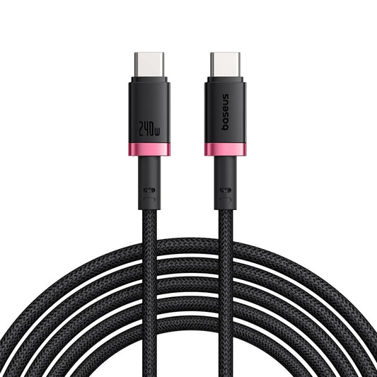 USB-C - USB-C Baseus Dura Series adat- és töltőkábel, 240W, 1m, Piros P10377803U03-01