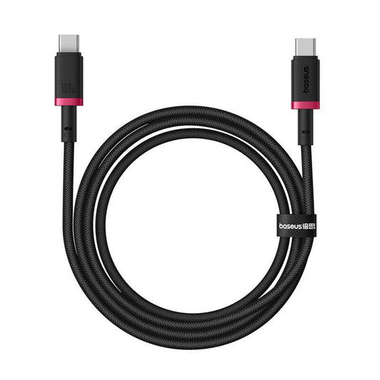 USB-C - USB-C Baseus Dura Series adat- és töltőkábel, 100W, 1m, Piros P10377803U01-01