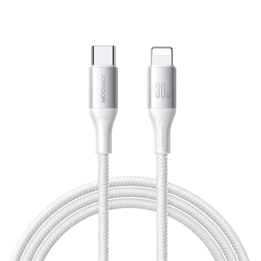 USB-C - Lightning Joyroom S-A28 Flash adat- és töltőkábel, 30W, 1m, Fehér