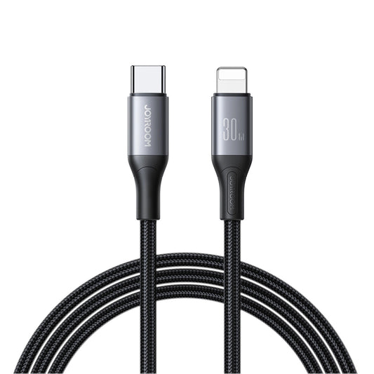 USB-C - Lightning Joyroom S-A28 Flash adat- és töltőkábel, 30W, 1m, Fekete