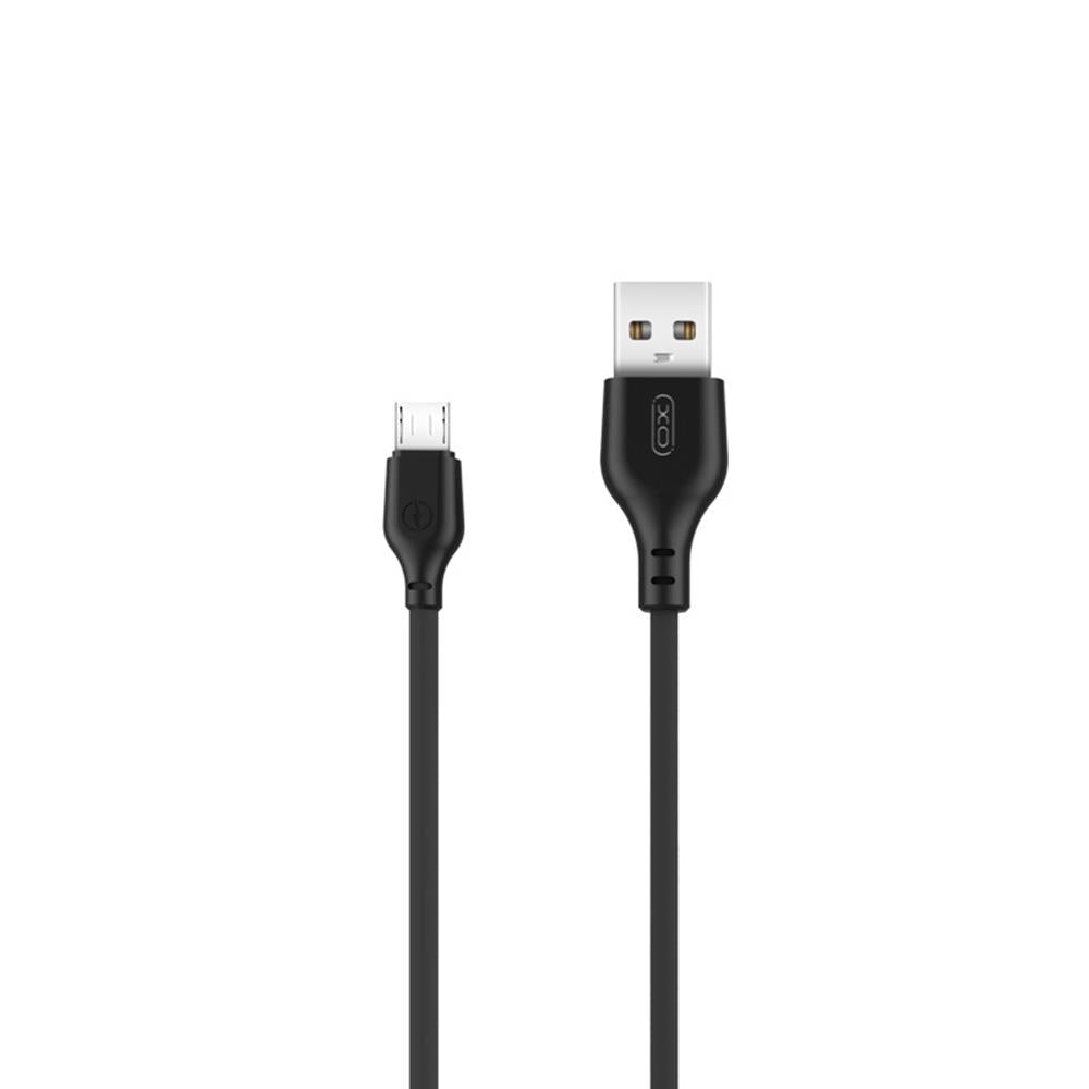 USB-A - microUSB adat- és töltőkábel XO Design NB103, 18W, 1m, Fekete