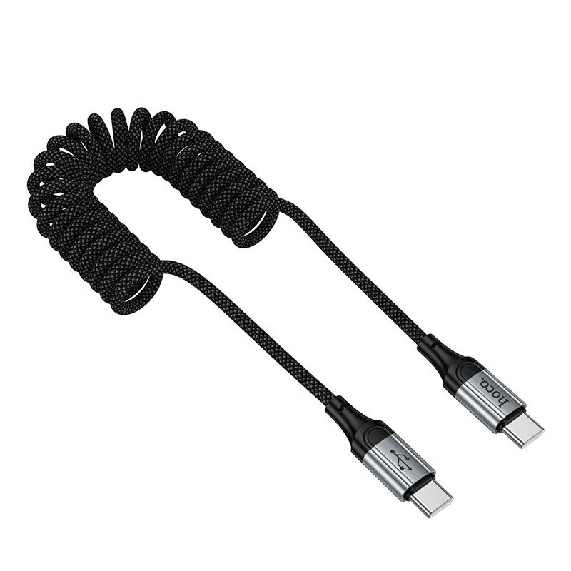 USB-C - USB-C HOCO X121 adat- és töltőkábel, 60W, 1.5m, Fekete
