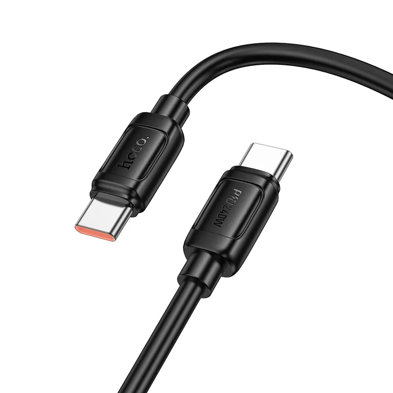 USB-C - USB-C HOCO X115 adat- és töltőkábel, 240W, 1m, Fekete