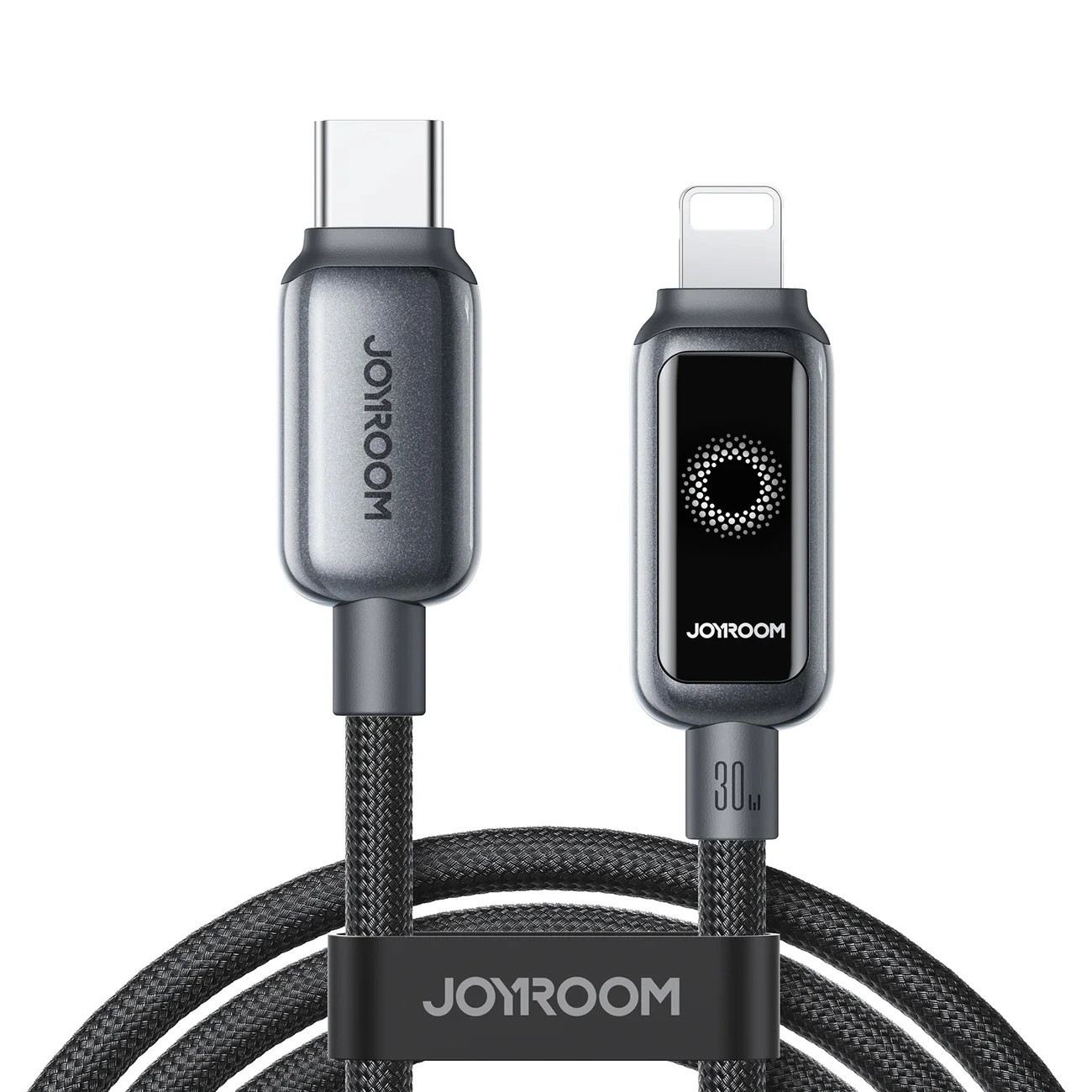 USB-C - Lightning Joyroom S-A55 StarFlight Display adat- és töltőkábel, 30W, 1.2m, Fekete