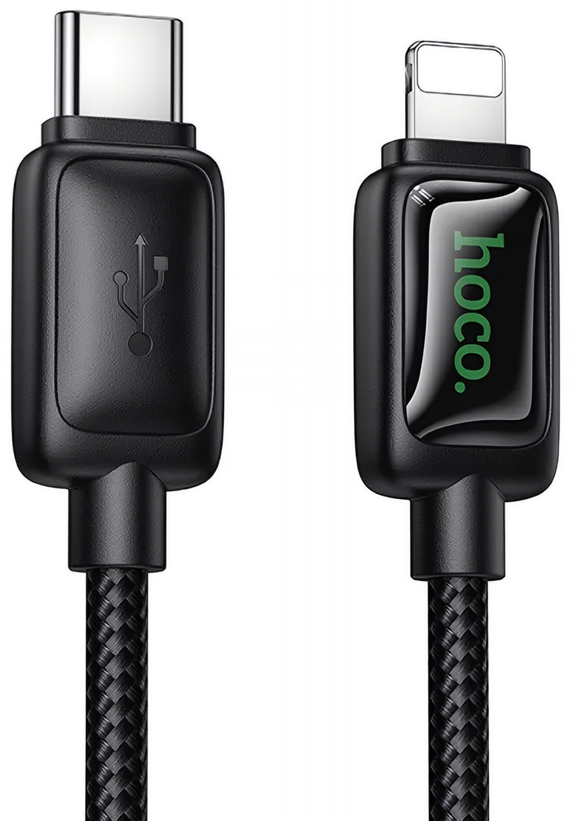 USB-C - Lightning HOCO U146 adat- és töltőkábel, 30W, 1.2m, Fekete