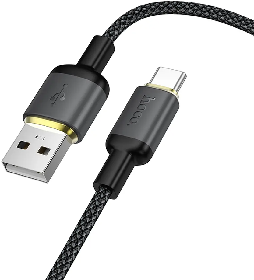 USB-A - USB-C adat- és töltőkábel HOCO X128 Benefit, 36W, 1m, fekete