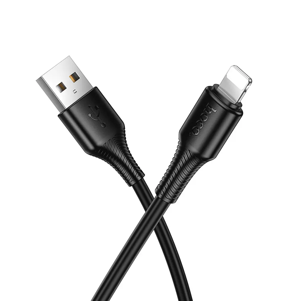 USB-A - Lightning adat- és töltőkábel HOCO X120, 18W, 1m, fekete