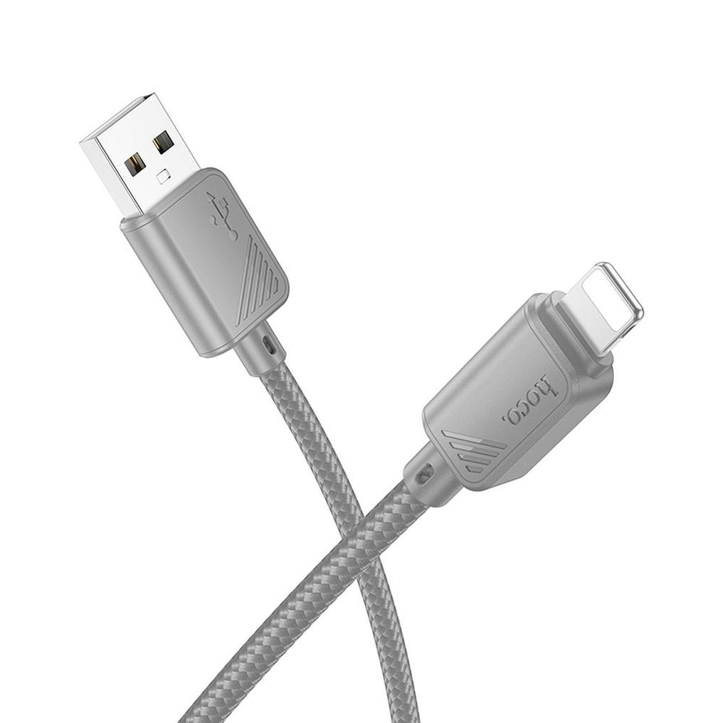 USB-A - Lightning adat- és töltőkábel HOCO X113, 18W, 1m, szürke