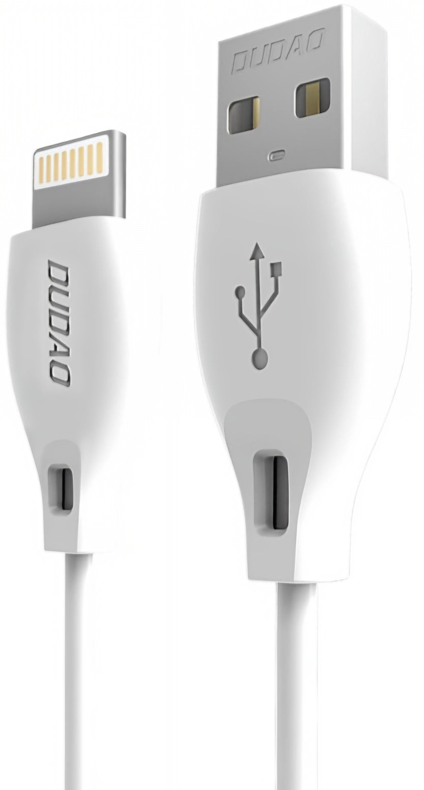 USB-A - Lightning Dudao L4L adat- és töltőkábel, 18W, 1m, fehér