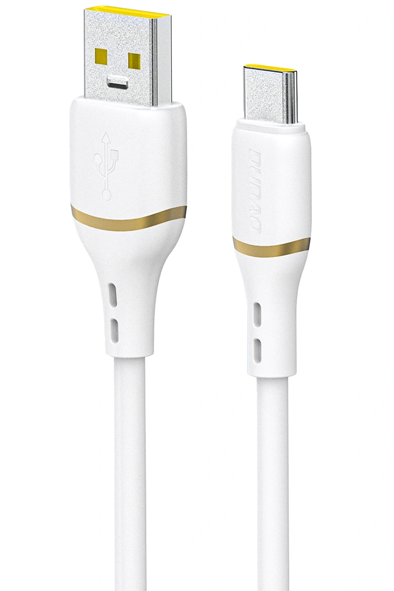 USB-A to USB-C Data and Charging Cable Dudao L25T, 100W, 1m, White