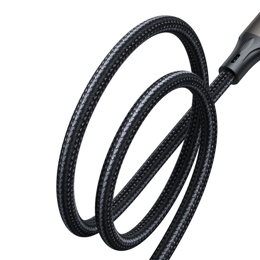 USB-A - USB-C Joyroom S-A25 Light-Speed adat- és töltőkábel, 100W, 1.2m, Fekete