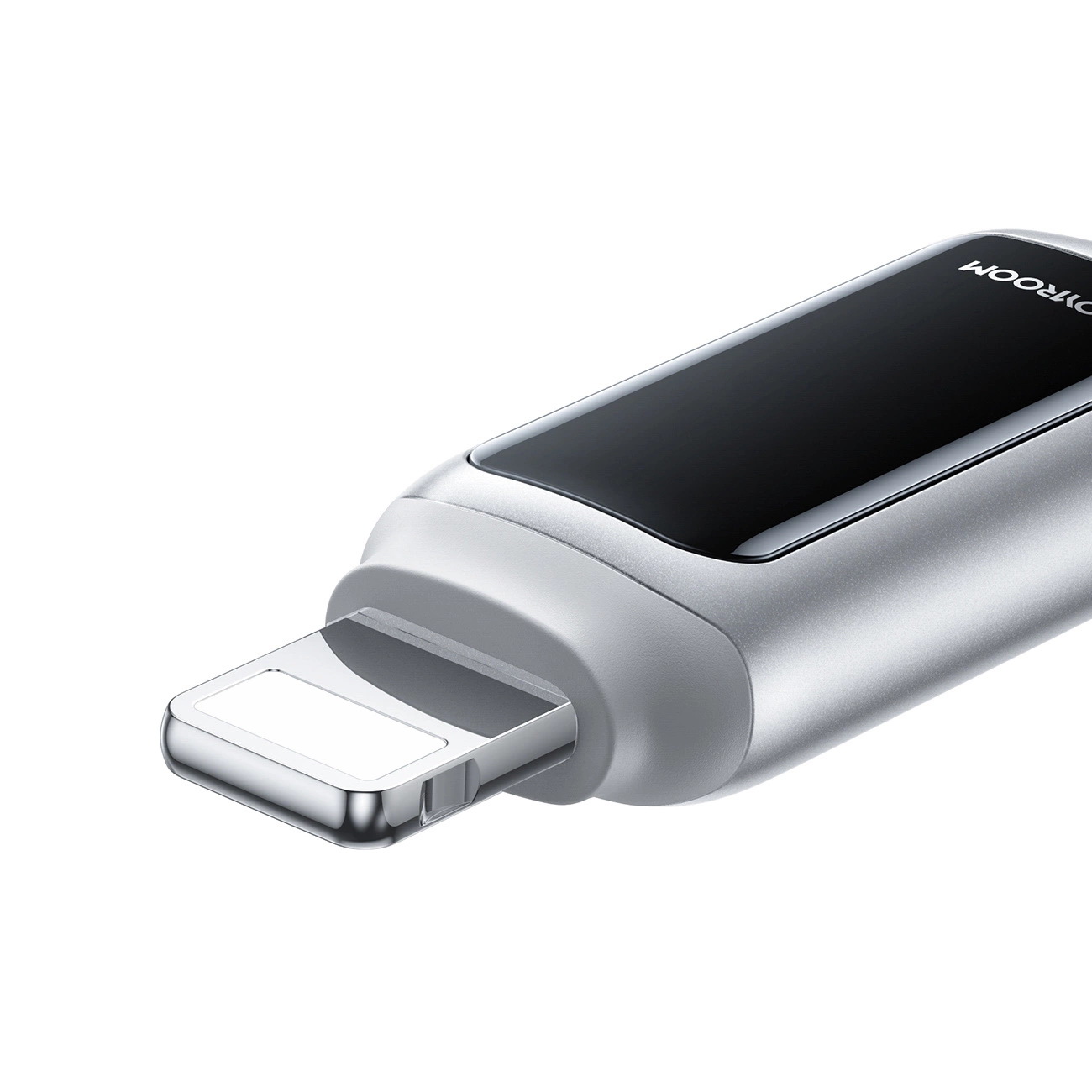 USB-A - Lightning Joyroom S-A55 StarFlight Display adat- és töltőkábel, 18W, 1.2m, Fehér