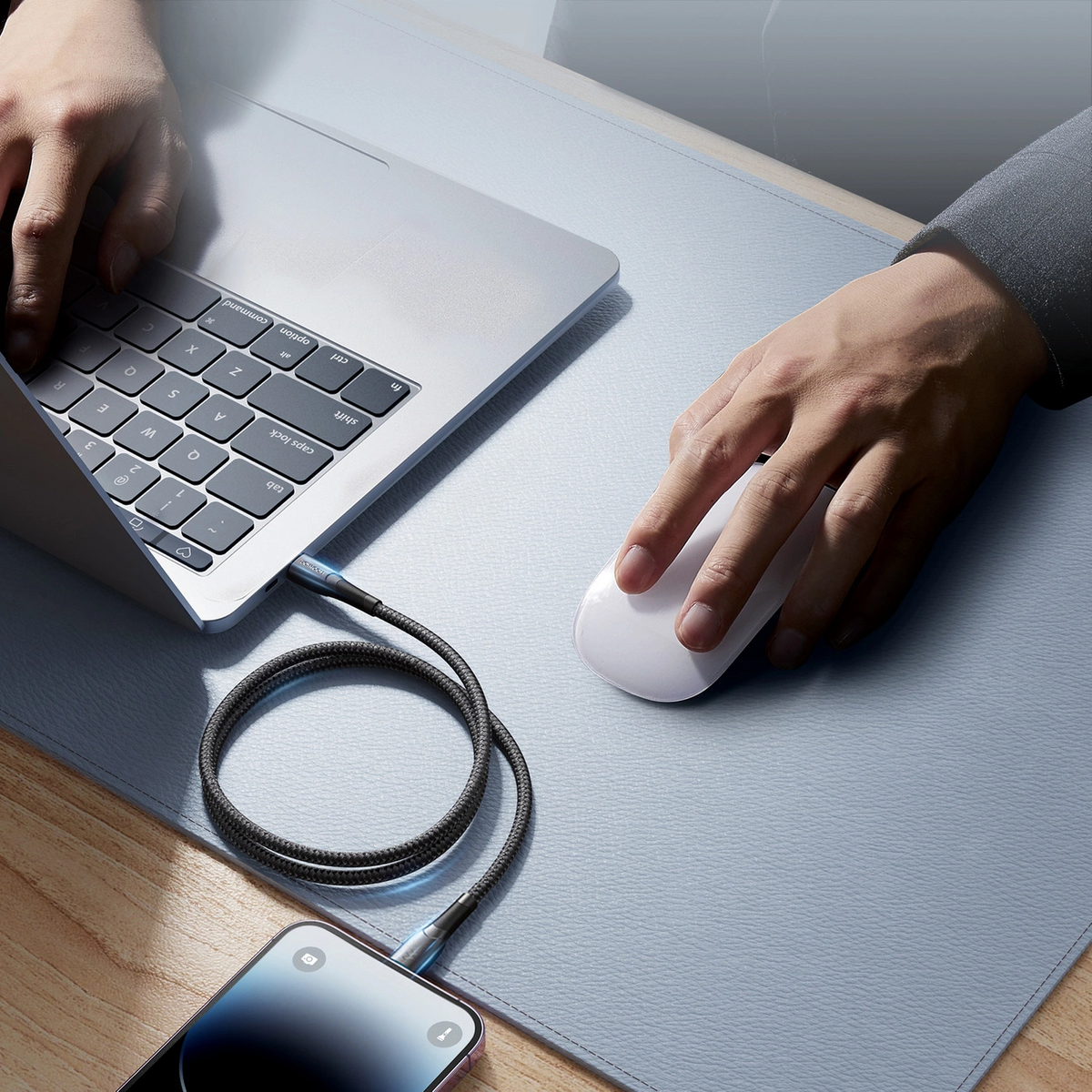 Joyroom S-A32 USB-A–Lightning adat- és töltőkábel, 18 W, 1 m, fekete