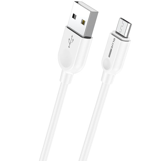 USB-A és microUSB közötti adat- és töltőkábel BLUE Power BM2BX14 LinkJet, 18W, 2m, fehér