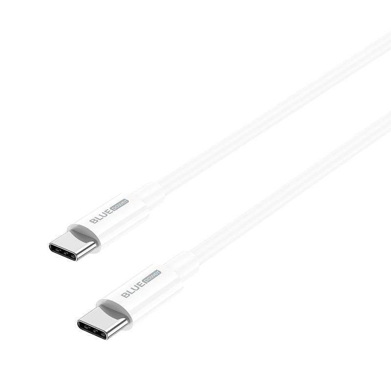USB-C adat- és töltőkábel - USB-C BLUE BLUE Power BBX44, 100W, 1m, fehér