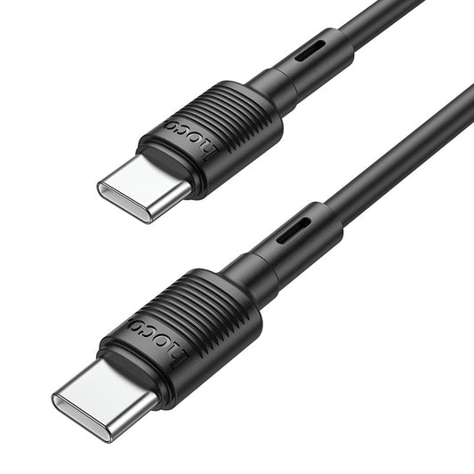 USB-C adat- és töltőkábel - USB-C HOCO X83 Victory USB-C, 60W, 1m, Fekete