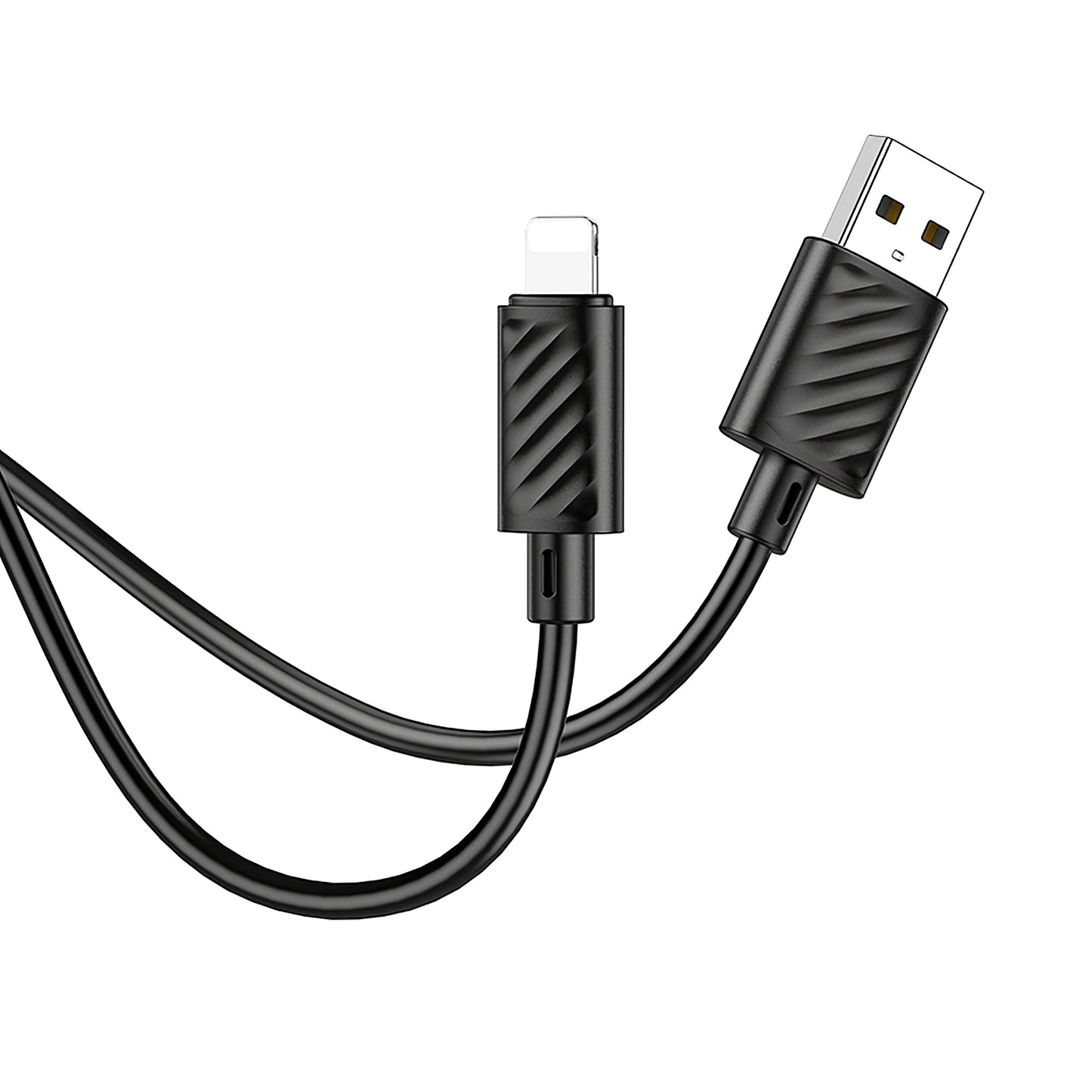 Adat- és töltőkábel USB-A - Lightning HOCO X88, 18W, 1m, Fekete