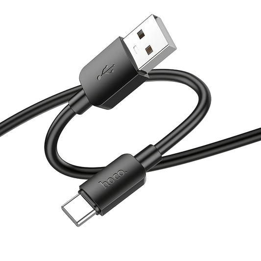 USB-A - USB-C HOCO X96 adat- és töltőkábel, 27W, 1m, Fekete
