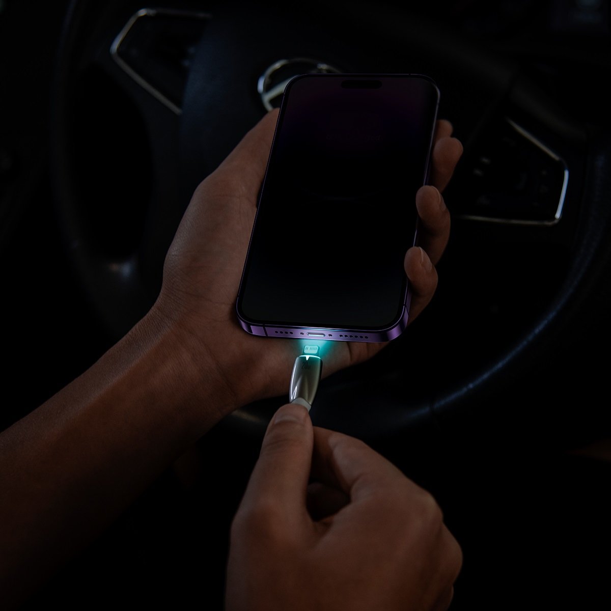 Baseus Glimmer sorozat USB-C - Lightning adat- és töltőkábel, 20W, 1m, fehér CADH000002