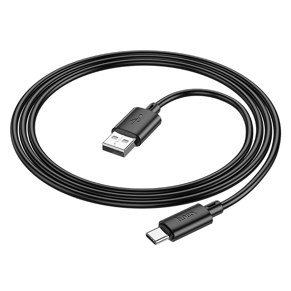 Adat- és töltőkábel USB-A - USB-C HOCO X88, 18W, 1m, Fekete