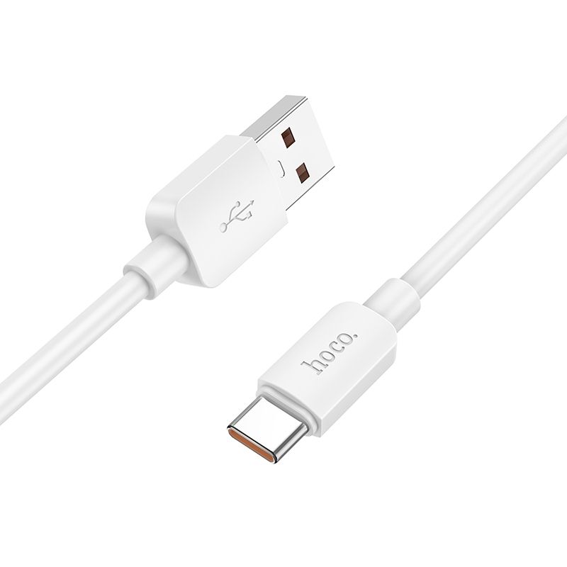 USB-A - USB-C HOCO X96 adat- és töltőkábel, 100W, 1m, Fehér