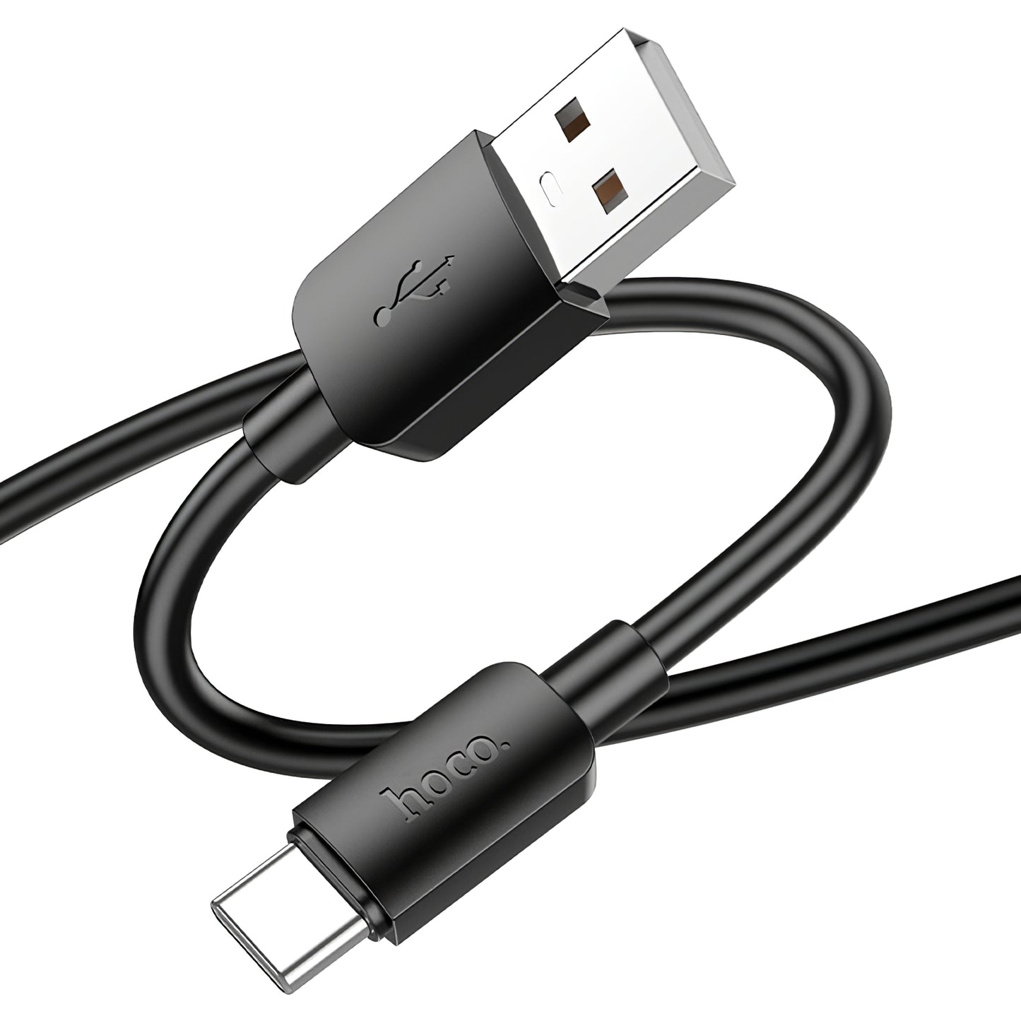 USB-A - USB-C HOCO X96 adat- és töltőkábel, 27W, 0.25m, Fekete