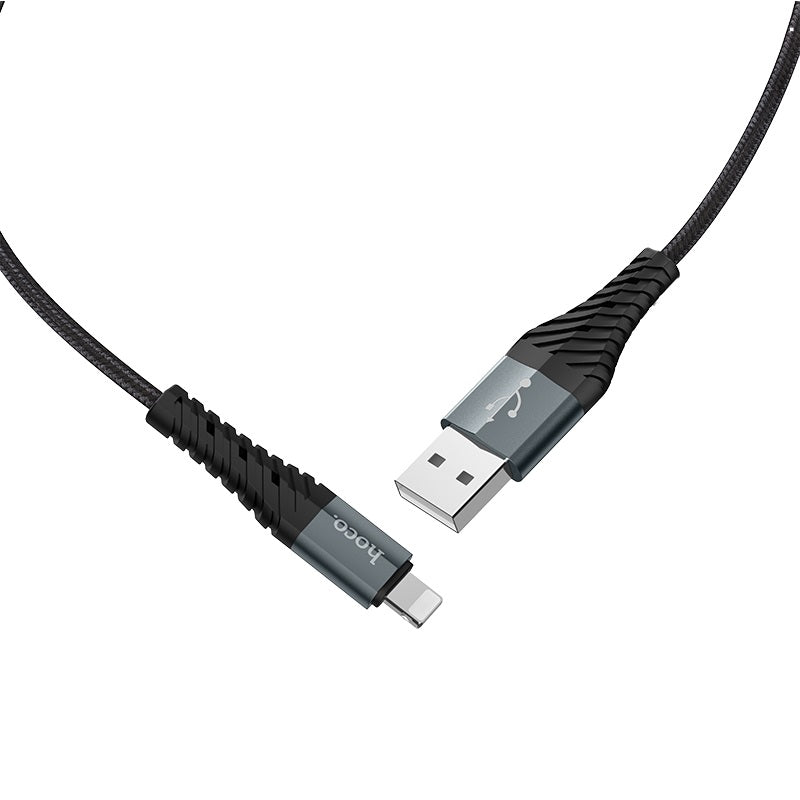 Adat- és töltőkábel USB-A - Lightning HOCO X38 Cool, 18W, 1m, Fekete