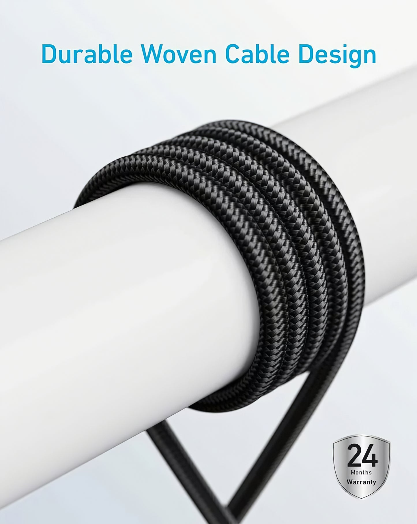 USB-C - USB-C Anker 310 adat- és töltőkábel, 240W, 0.9m, Fekete A81D5H11
