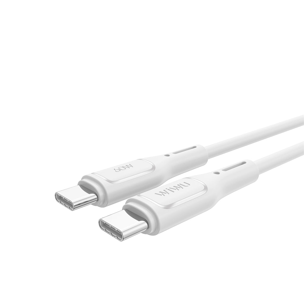 USB-C - USB-C adat- és töltőkábel WiWu Wi-C043E Starlink, 60W, 1m, Fehér